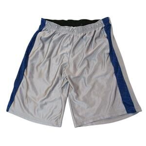 Vintage 6th Man Active Training Shorts Men's Size M Shiny Gray Silky Basketball